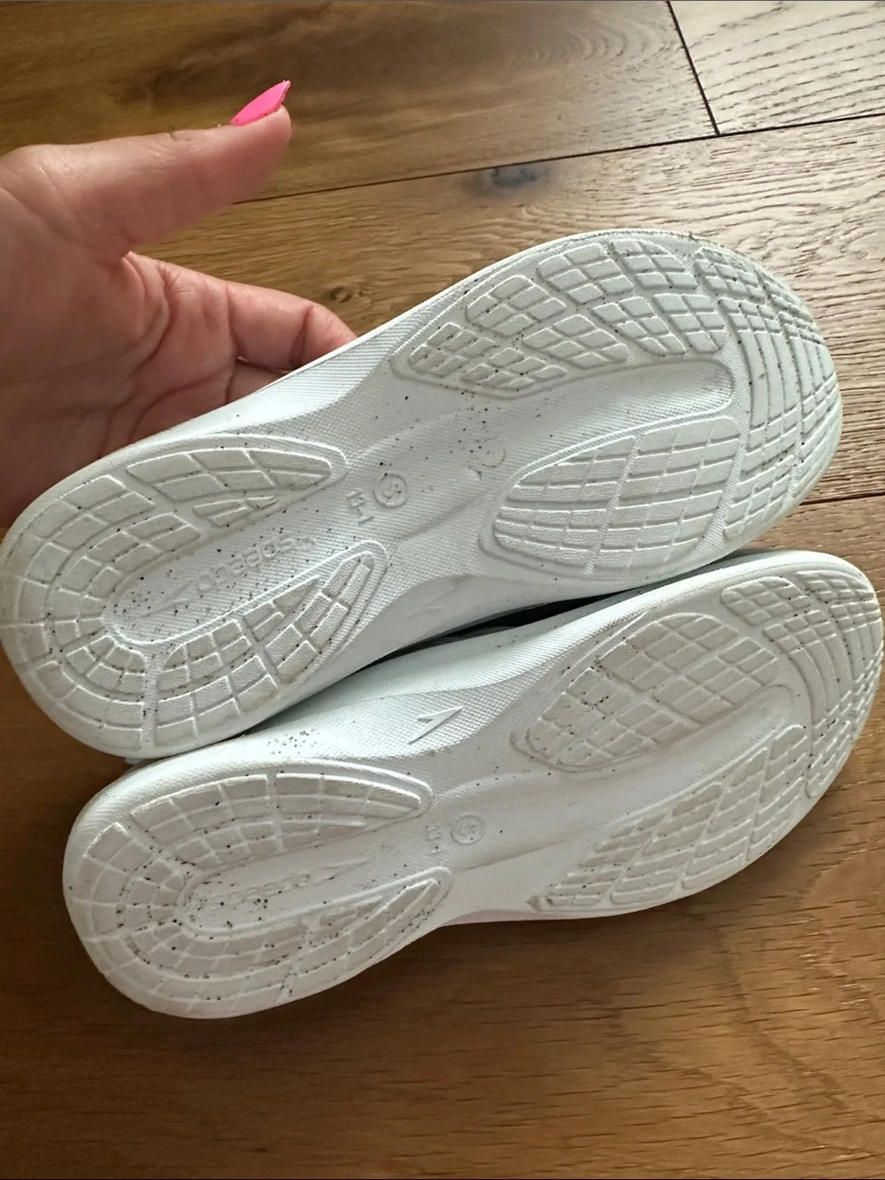 Speedo Kids Navy Blue, Pink and White Water Shoes
